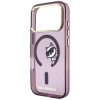 Karl Lagerfeld Peekaboo Logo MagSafe vāciņš Apple iPhone 18 Pro / 17 Pro, bordo