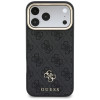 Guess 4G apvalks ar maku, MagSafe, priekš Apple iPhone 18 Pro / 17 Pro, melns