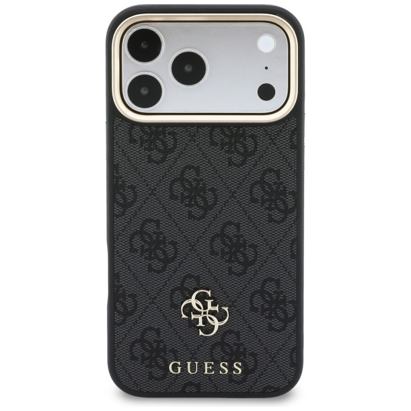 Guess 4G apvalks ar maku, MagSafe, priekš Apple iPhone 18 Pro / 17 Pro, melns