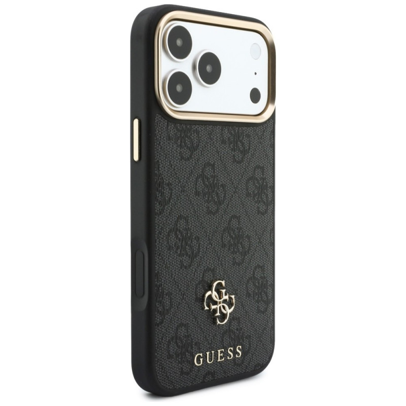 Guess 4G apvalks ar maku, MagSafe, priekš Apple iPhone 18 Pro / 17 Pro, melns
