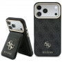 Guess 4G apvalks ar maku, MagSafe, priekš Apple iPhone 18 Pro Max / 17 Pro Max, melns