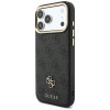 Guess 4G apvalks ar maku, MagSafe, priekš Apple iPhone 18 Pro Max / 17 Pro Max, melns