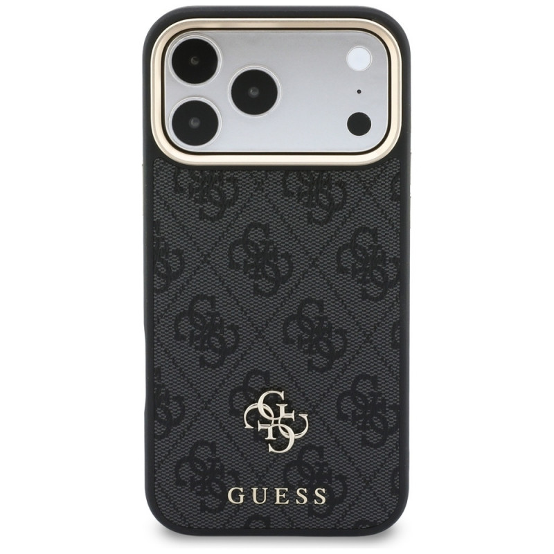 Guess 4G apvalks ar maku, MagSafe, priekš Apple iPhone 18 Pro Max / 17 Pro Max, melns