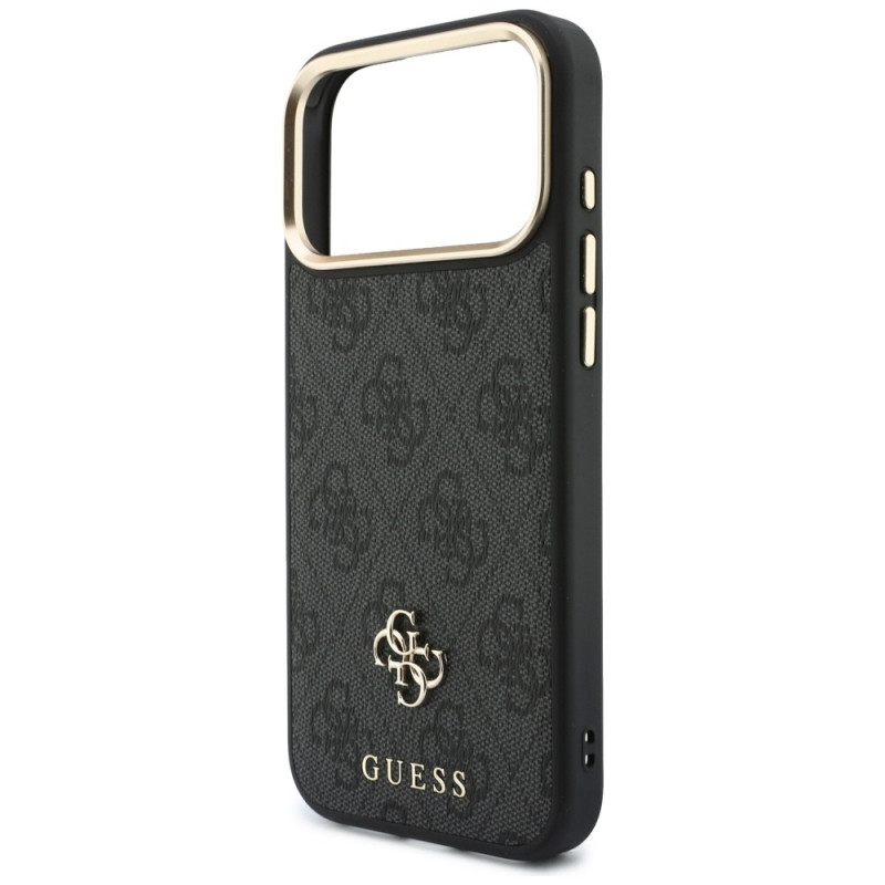 Guess 4G apvalks ar maku, MagSafe, priekš Apple iPhone 18 Pro Max / 17 Pro Max, melns