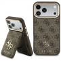 Guess 4G apvalks ar maku, MagSafe, priekš Apple iPhone 18 Pro / 17 Pro, brūns
