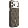 Guess 4G apvalks ar maku, MagSafe, priekš Apple iPhone 18 Pro / 17 Pro, brūns