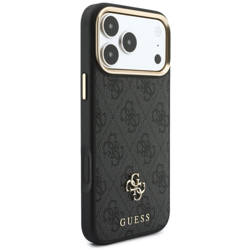 Guess 4G apvalks ar maku, MagSafe, priekš Apple iPhone 18 Pro / 17 Pro, brūns