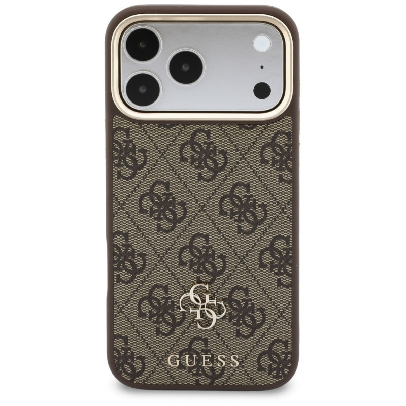 Guess 4G maciņš ar somiņu un auklu, MagSafe, Apple iPhone 18 Pro Max / 17 Pro Max, brūns