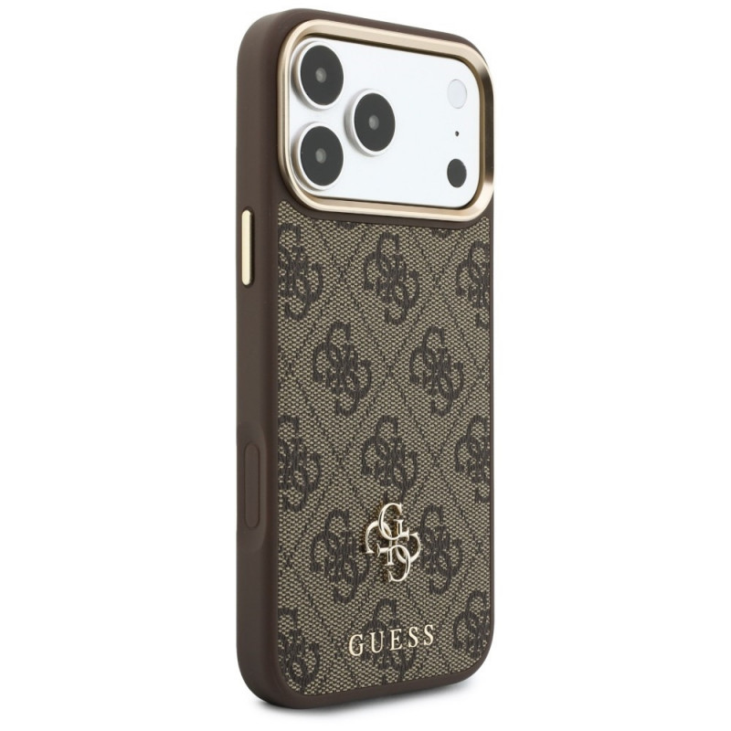 Guess 4G maciņš ar somiņu un auklu, MagSafe, Apple iPhone 18 Pro Max / 17 Pro Max, brūns