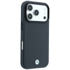 BMW Kevlar Metal Logo MagSafe vāciņš Apple iPhone 18 Pro / 17 Pro, antracīta