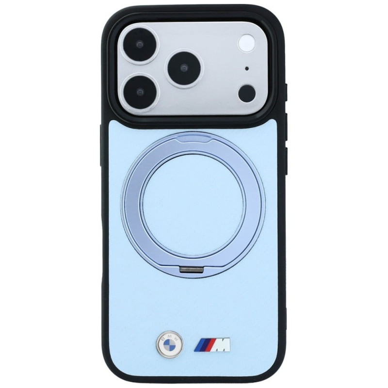 BMW Kevlar Ring Stand 360 MagSafe vāciņš Apple iPhone 18 Pro Max / 17 Pro Max, zils