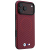 BMW M Carbon Printed Ring MagSafe maciņš Apple iPhone 18 Pro / 17 Pro, bordo