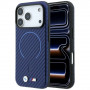 BMW M Carbon Printed Ring MagSafe futrālis Apple iPhone 18 Pro Max / 17 Pro Max, tumši zilā krāsā