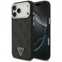 Guess 4G Triangle Logo MagSafe vāciņš Apple iPhone 18 Pro Max / 17 Pro Max, melns zelts