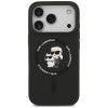 Karl Lagerfeld silikona Karl&Choupette Ring MagSafe vāciņš Apple iPhone 18 Pro Max / 17 Pro Max, melns