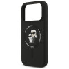 Karl Lagerfeld silikona Karl&Choupette Ring MagSafe vāciņš Apple iPhone 18 Pro Max / 17 Pro Max, melns