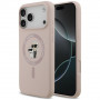 Karl Lagerfeld silikona Karl&Choupette Ring MagSafe vāciņš Apple iPhone 18 Pro Max / 17 Pro Max, rozā