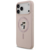 Karl Lagerfeld silikona Karl&Choupette Ring MagSafe vāciņš Apple iPhone 18 Pro Max / 17 Pro Max, rozā