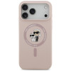 Karl Lagerfeld silikona Karl&Choupette Ring MagSafe vāciņš Apple iPhone 18 Pro Max / 17 Pro Max, rozā