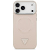 Guess Triangle Logo MagSafe vāciņš Apple iPhone 18 Pro Max / 17 Pro Max, rozā