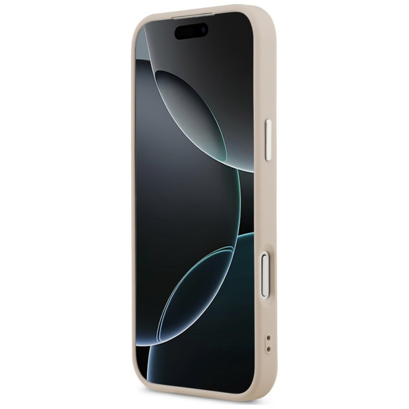 Guess Triangle Logo MagSafe vāciņš Apple iPhone 18 Pro Max / 17 Pro Max, rozā