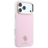Guess Saffiano Small 4G & Classic Logo MagSafe vāciņš Apple iPhone 18 Pro / 17 Pro, rozā