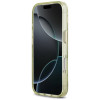 Guess IML Glitter Flowers Triangle MagSafe vāciņš Apple iPhone 18 Pro Max / 17 Pro Max, zaļš