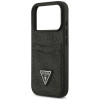 Guess 4G Double Card Triangle vāciņš ar divām kartēm Apple iPhone 18 Pro / 17 Pro, melns