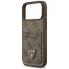 Guess 4G Double Card Triangle apvalks Apple iPhone 18 Pro Max / 17 Pro Max, brūns