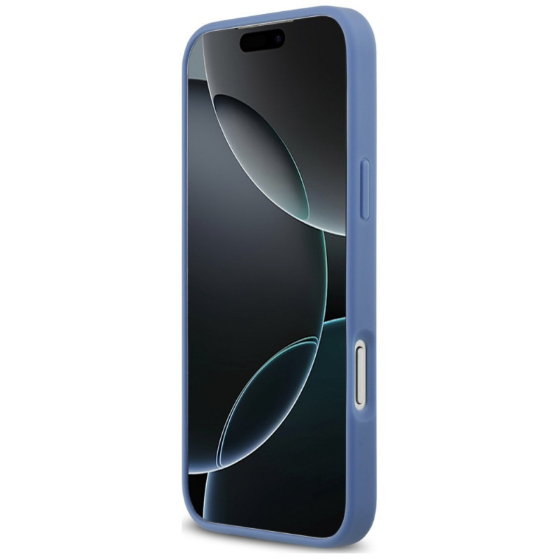 Guess 4G Double Card Triangle vāciņš Apple iPhone 18 Pro Max / 17 Pro Max, zils