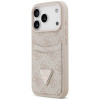 Guess 4G Double Card Triangle vāciņš ar divām kartēm Apple iPhone 18 Pro / 17 Pro, rozā