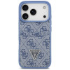 Guess 4G Double Card Triangle vāciņš Apple iPhone 18 Pro / 17 Pro, zils