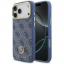 Guess 4G Strass Logo MagSafe vāciņš Apple iPhone 18 Pro Max / 17 Pro Max, zils