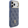 Guess 4G Strass Logo MagSafe vāciņš Apple iPhone 18 Pro Max / 17 Pro Max, zils