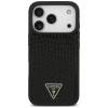 Guess Croco Triangle Logo MagSafe apvalks Apple iPhone 18 Pro / 17 Pro, melns