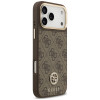 Guess 4G Strass Logo MagSafe apvalks Apple iPhone 18 Pro Max / 17 Pro Max, brūns