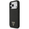 Guess Croco Triangle Logo MagSafe vāciņš Apple iPhone 18 Pro Max / 17 Pro Max, melns