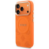 Guess Peony Hot Stamp MagSafe vāciņš Apple iPhone 18 Pro Max / 17 Pro Max, oranžs