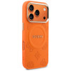 Guess Peony Hot Stamp MagSafe vāciņš Apple iPhone 18 Pro Max / 17 Pro Max, oranžs