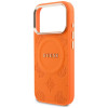 Guess Peony Hot Stamp MagSafe vāciņš Apple iPhone 18 Pro Max / 17 Pro Max, oranžs
