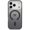 Guess IML Gradient Triangle Logo MagSafe vāciņš Apple iPhone 18 Pro Max / 17 Pro Max, melns