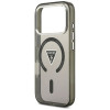 Guess IML Gradient Triangle Logo MagSafe vāciņš Apple iPhone 18 Pro Max / 17 Pro Max, melns