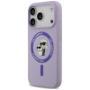 Karl Lagerfeld silikona Karl&Choupette Ring MagSafe vāciņš Apple iPhone 18 Pro / 17 Pro, purpura
