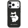 Karl Lagerfeld Saffiano Mono Patch Choupette vāciņš Apple iPhone 18 Pro / 17 Pro, melns