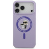 Karl Lagerfeld silikona Karl&Choupette Ring MagSafe vāciņš Apple iPhone 18 Pro Max / iPhone 17 Pro Max, purpura