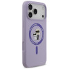 Karl Lagerfeld silikona Karl&Choupette Ring MagSafe vāciņš Apple iPhone 18 Pro Max / iPhone 17 Pro Max, purpura