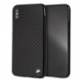 BMW BMHCI65MBC Signature Carbon cietais maciņš Apple iPhone XS Max, melns