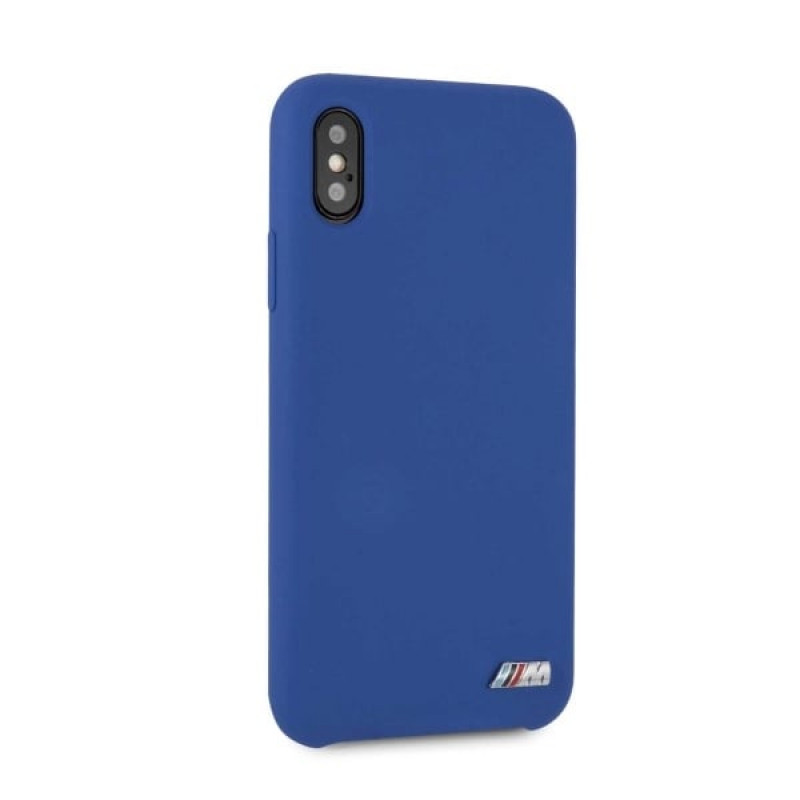 BMW BMHCPXMSILNA Silicone M Collection cietais maciņš Apple iPhone X / XS, Navy