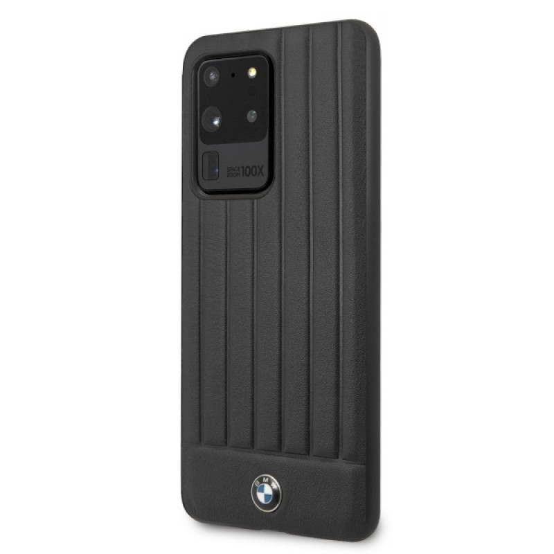 BMW BMHCS69POCBK Signature cietais maciņš Samsung Galaxy S20 Ultra, melns