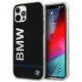 BMW BMHCP12MPCUBBK Signature uzdrukāts logotips cietais futrālis Apple iPhone 12 / 12 Pro, melns